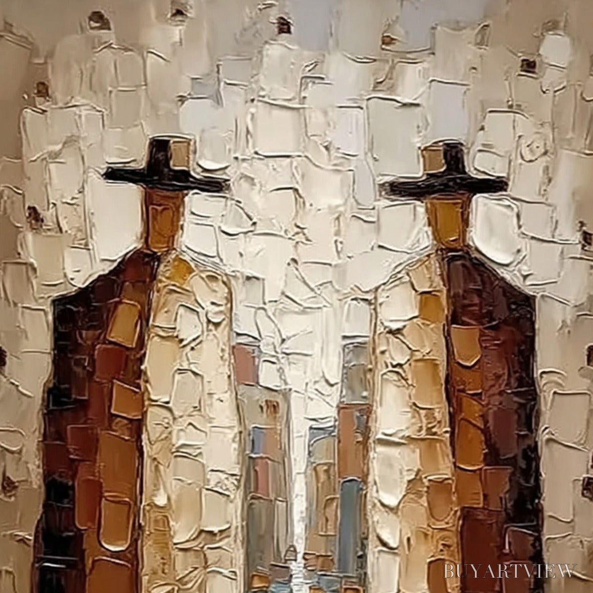 ARTOVITAS the Journeymen – Textured Figurative Impasto Painting - image 3