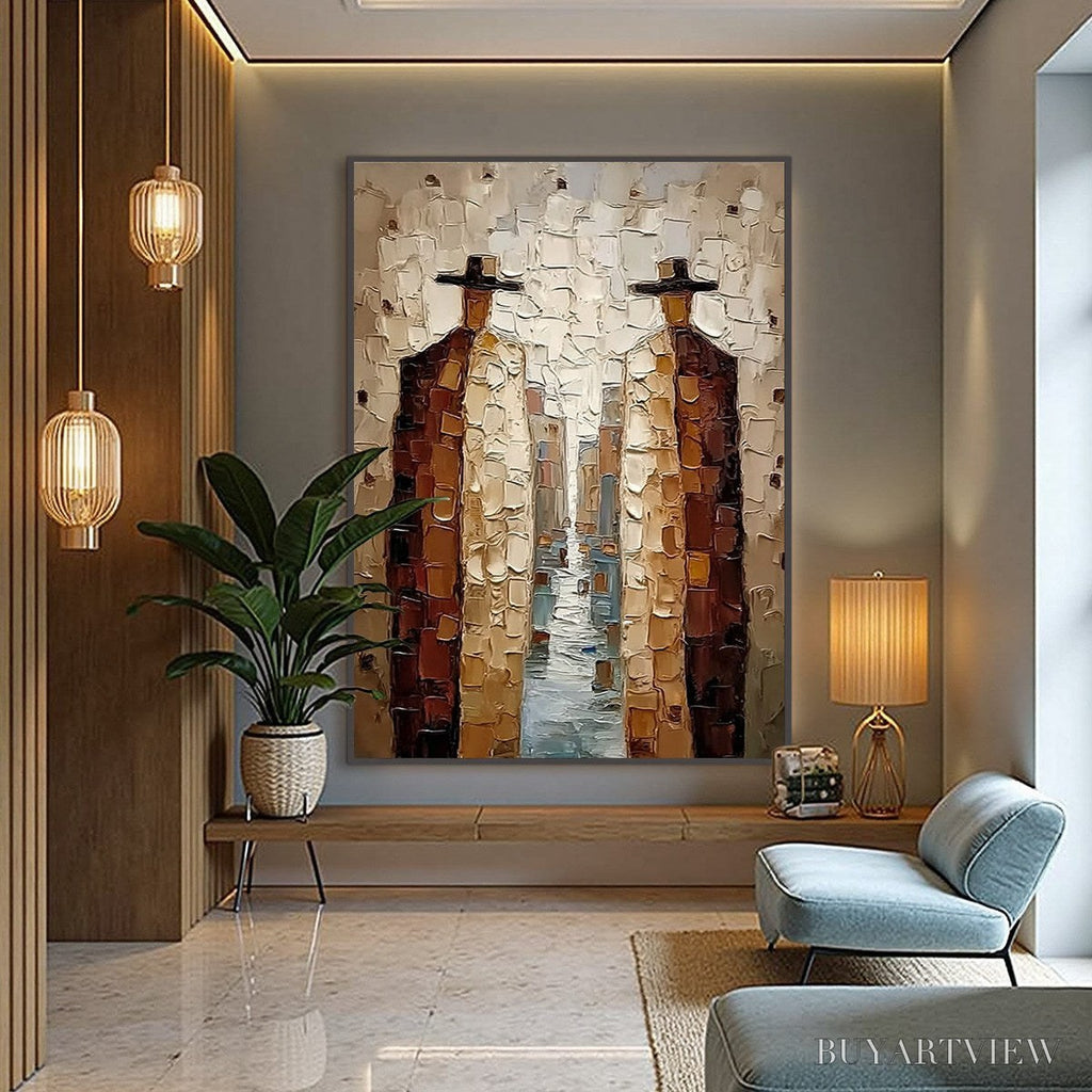 ARTOVITAS the Journeymen – Textured Figurative Impasto Painting - image 4