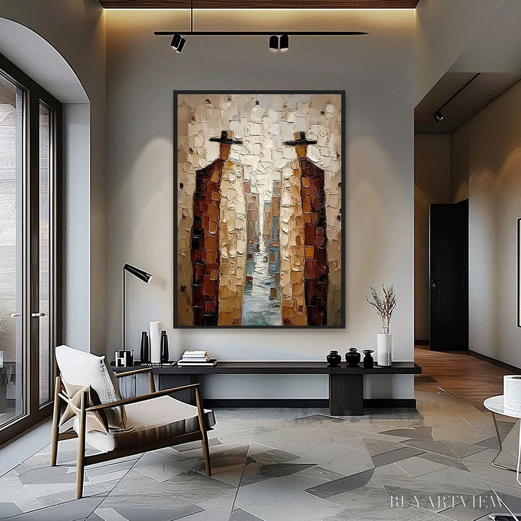 ARTOVITAS the Journeymen – Textured Figurative Impasto Painting - image 6