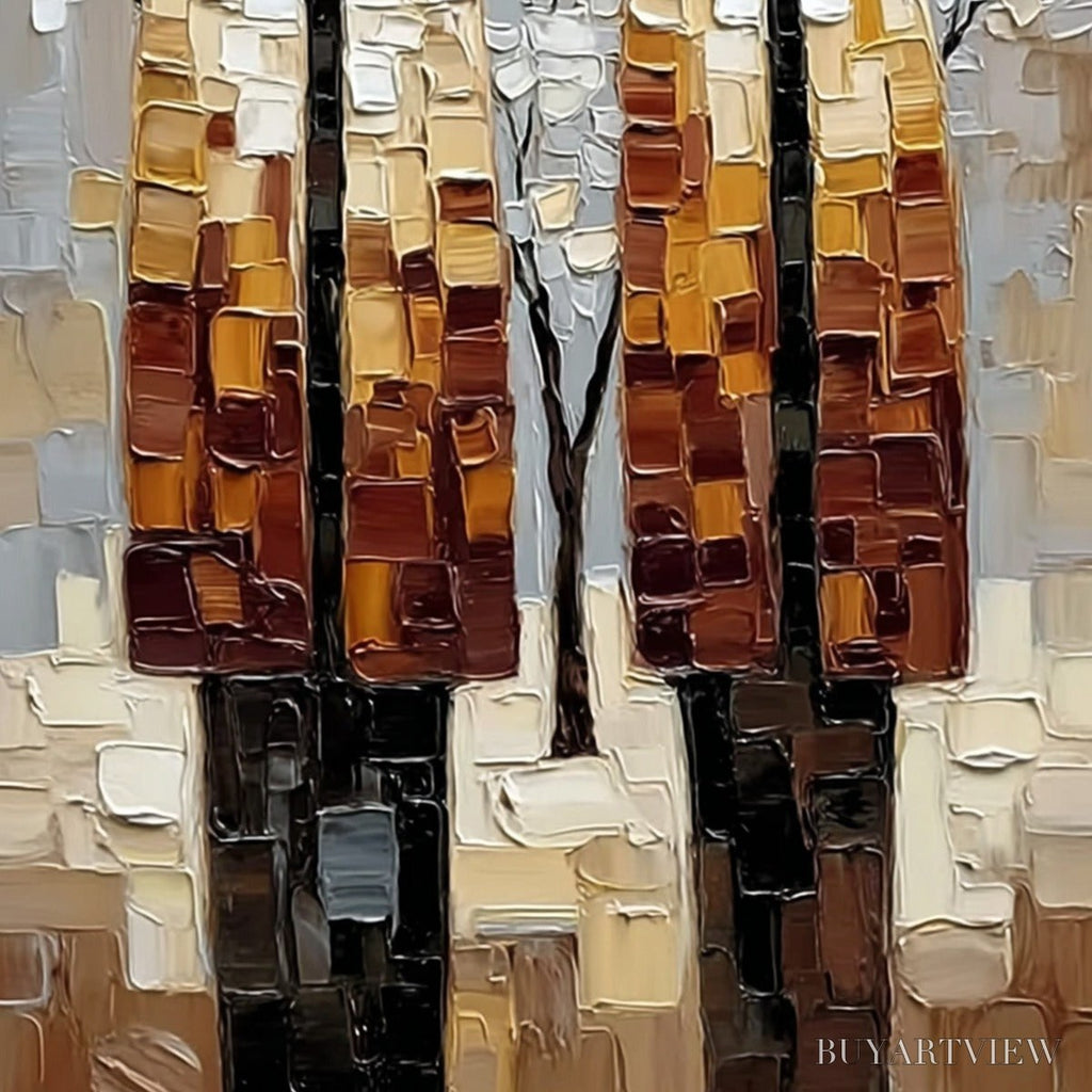 ARTOVITAS the Companions – Textured Figurative Impasto Art for Modern Decor - image 5