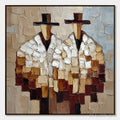 ARTOVITAS the Companions – Textured Abstract Figurative Impasto - image 1