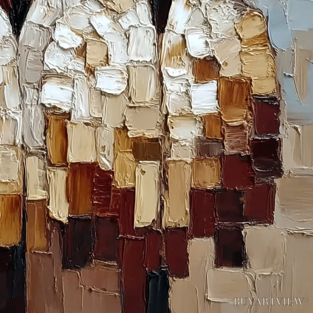 ARTOVITAS the Companions – Textured Abstract Figurative Impasto - image 3