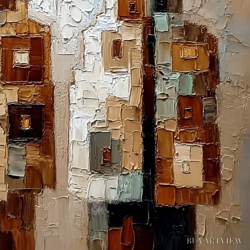 ARTOVITAS Kindred – Abstract Figurative Impasto Palette Knife Painting - image 3