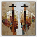 ARTOVITAS Kindred Spirits – Textured Abstract Figurative Impasto Painting - image 1