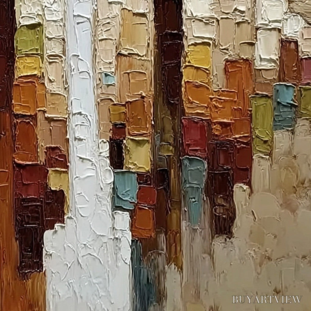 ARTOVITAS Kindred Spirits – Textured Abstract Figurative Impasto Painting - image 3