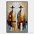 ARTOVITAS the Companions – Textured Abstract Figurative Impasto Painting - image 1
