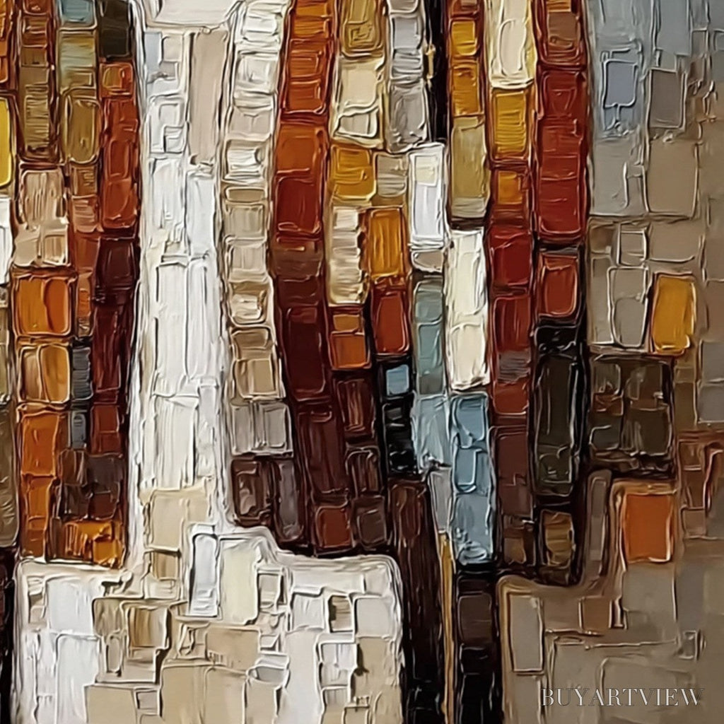 ARTOVITAS Companions – Textured Impasto Abstract Figurative - image 3