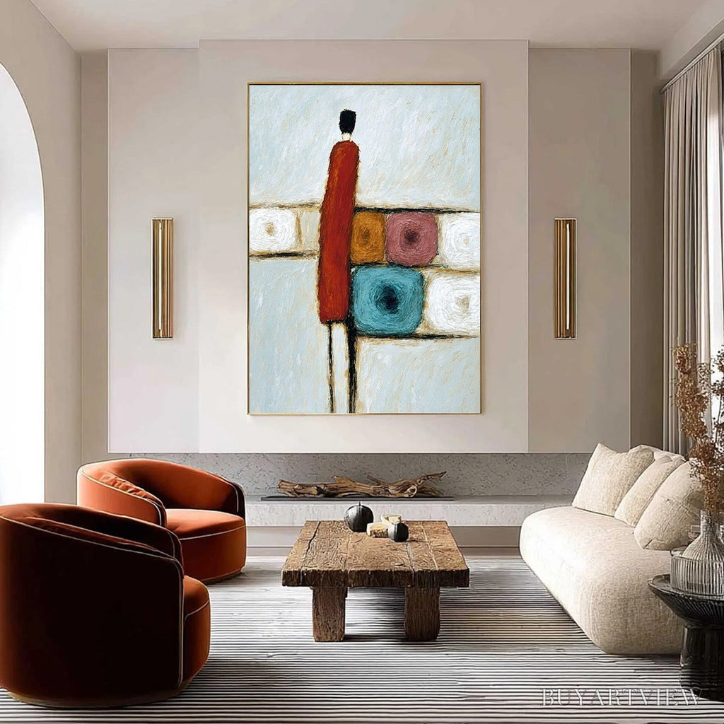 ARTOVITAS Crossroads – Modern Figurative Abstract Oil Painting - image 4