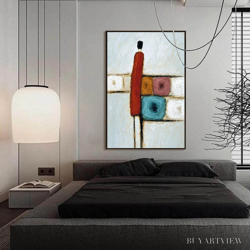 ARTOVITAS Crossroads – Modern Figurative Abstract Oil Painting - image 6