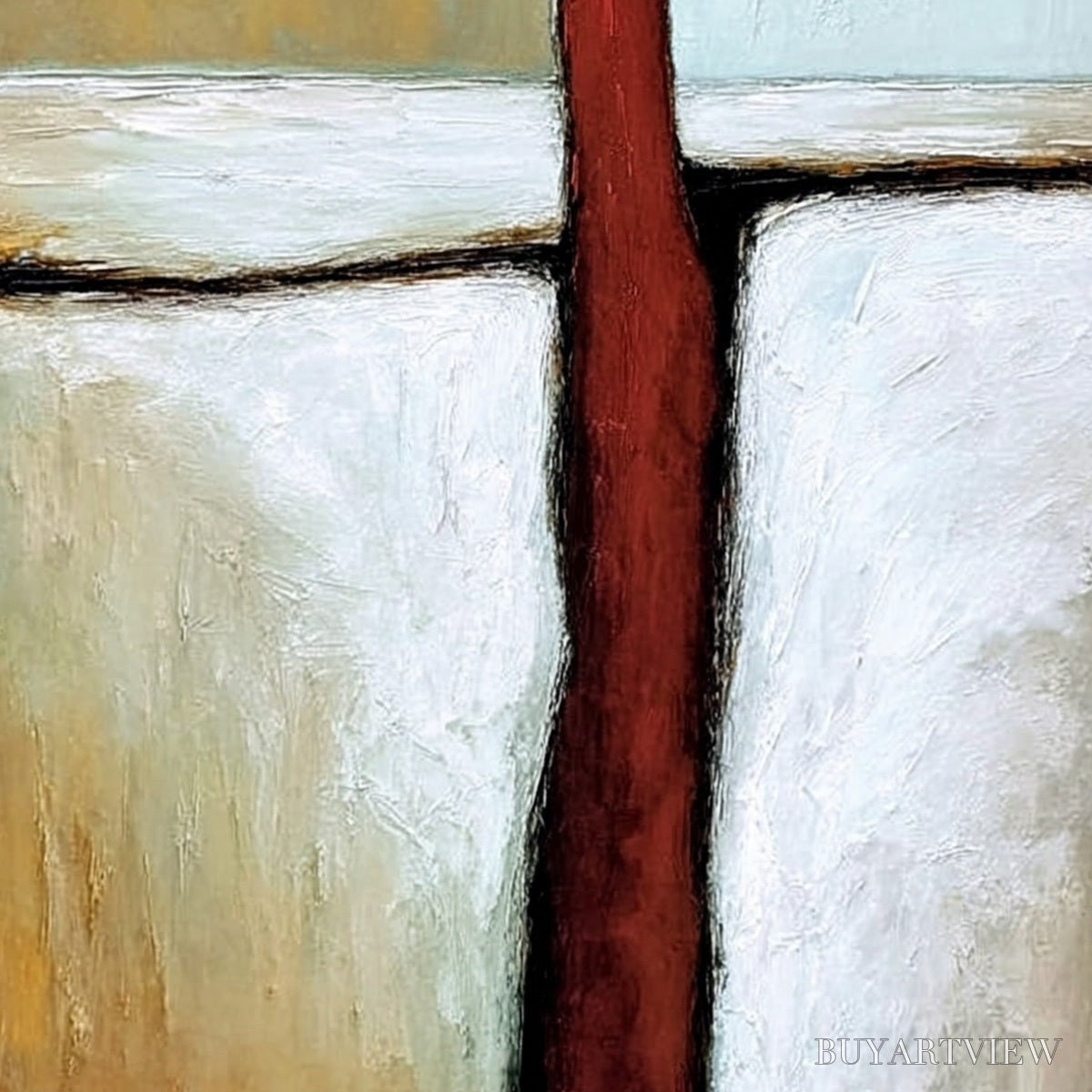 ARTOVITAS the Path – Textured Abstract Figurative Painting for Modern Decor - image 5