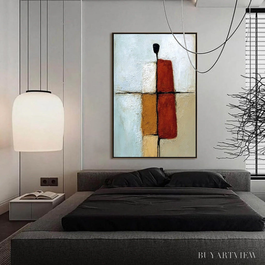ARTOVITAS Convergence – Vertical Abstract Figurative Textured Oil Painting - image 6