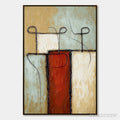 ARTOVITAS Connection – Textured Minimalist Abstract Figurative Painting - image 1