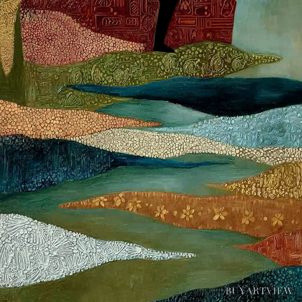 ARTOVITAS the Sojourner – Textured Figurative Painting of a Rider on Horseback - image 5