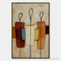 ARTOVITAS Kinship – Textured Abstract Figurative Painting of Three People - image 1