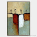 ARTOVITAS Gathering – Textured Wabi Sabi Abstract Figurative Painting - image 1