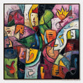 ARTOVITAS Carnival of Souls – Large Colorful Abstract Figurative - image 1