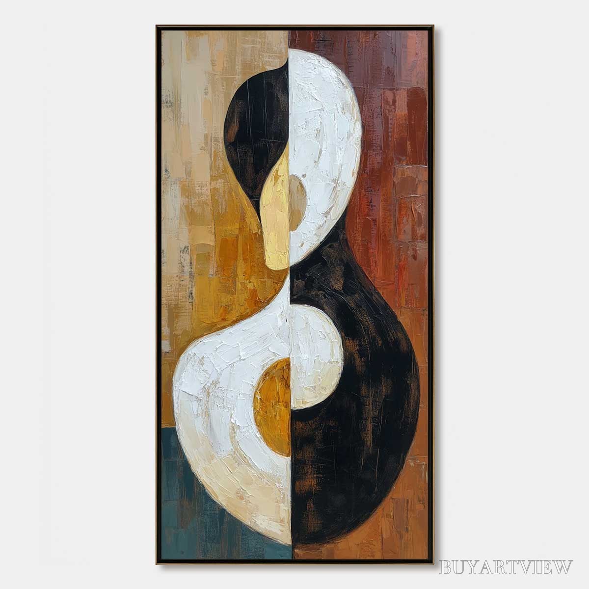 ARTOVITAS Unity – Large Textured Abstract Figurative - image 1
