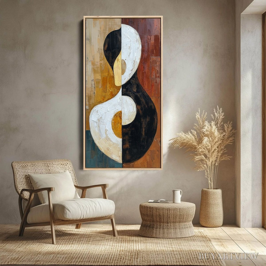 ARTOVITAS Unity – Large Textured Abstract Figurative - image 2