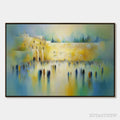 ARTOVITAS Echoes of Eternity – Abstract Figurative Cityscape Oil Painting - image 1