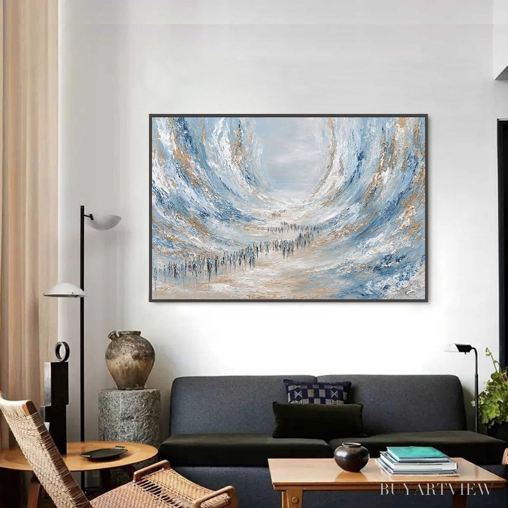 ARTOVITAS the Exodus – Large Abstract Figurative Textured - image 2