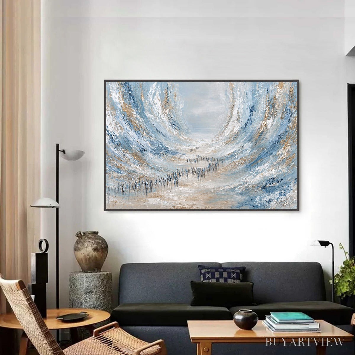 ARTOVITAS the Exodus – Large Abstract Figurative Textured - image 2