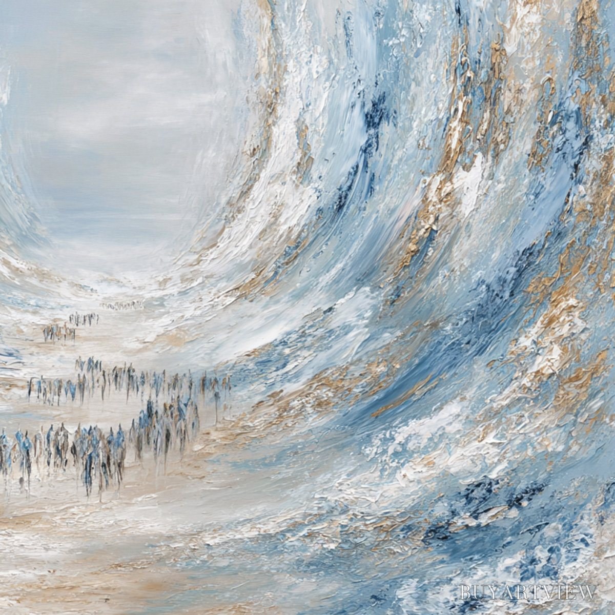 ARTOVITAS the Exodus – Large Abstract Figurative Textured - image 3