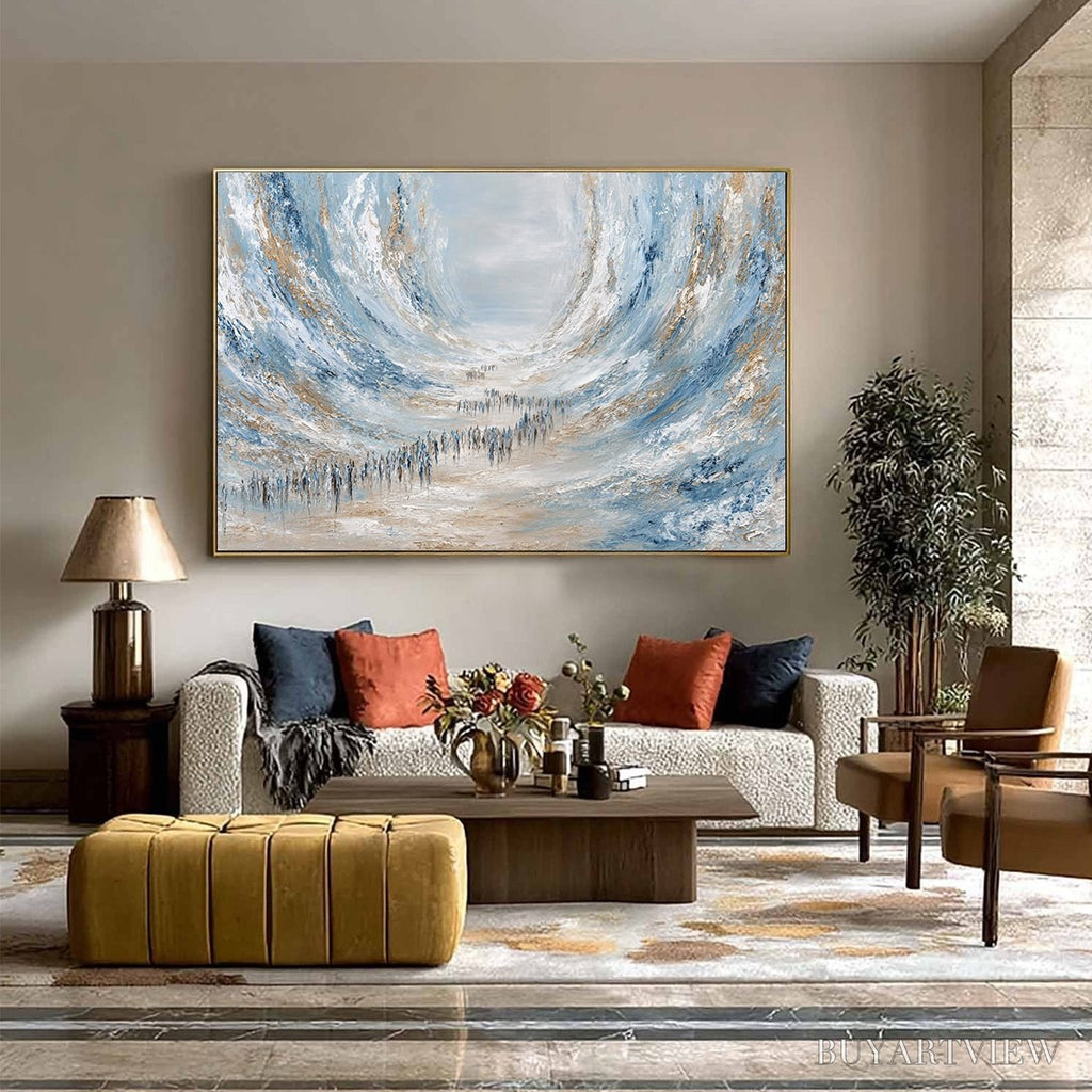 ARTOVITAS the Exodus – Large Abstract Figurative Textured - image 4