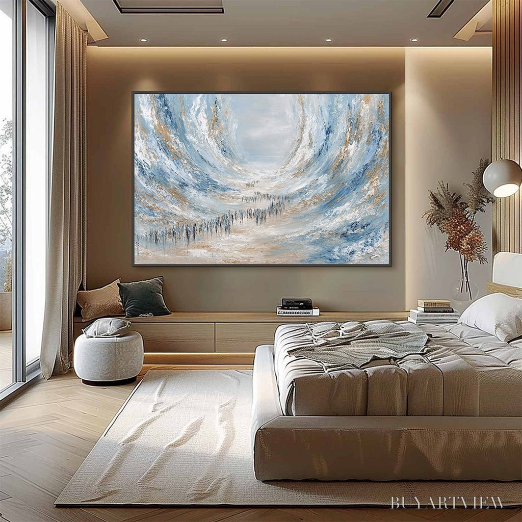 ARTOVITAS the Exodus – Large Abstract Figurative Textured - image 6