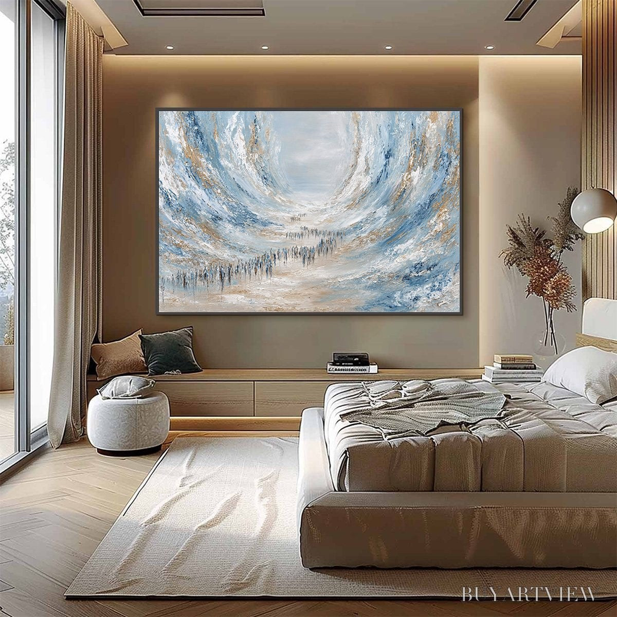 ARTOVITAS the Exodus – Large Abstract Figurative Textured - image 6