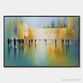 ARTOVITAS Echoes of Eternity – Large Figurative Cityscape Oil Painting of a Historic Wall - image 1