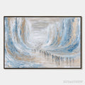 ARTOVITAS the Crossing – Large Textured Abstract Painting of a Human Journey - image 1
