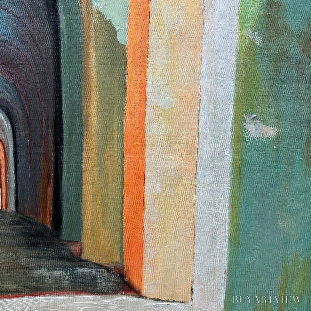 ARTOVITAS Passage – Architectural Oil Painting with Warm Tones - image 6