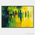 ARTOVITAS Sunlit Passage – Vibrant Abstract Figurative Oil Painting - image 1