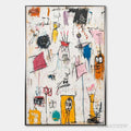 ARTOVITAS Playful Graffiti – Abstract Figurative Oil Painting - image 1