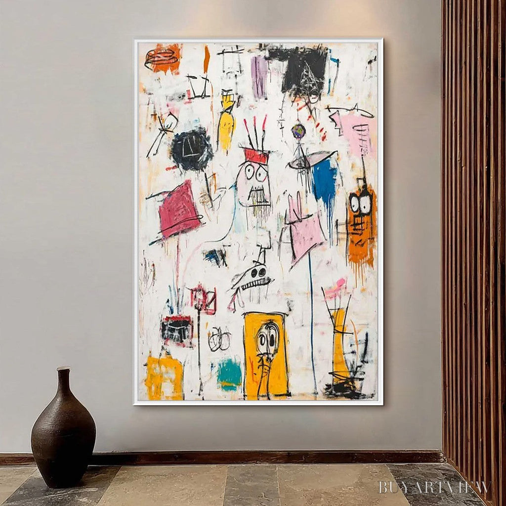ARTOVITAS Playful Graffiti – Abstract Figurative Oil Painting - image 2