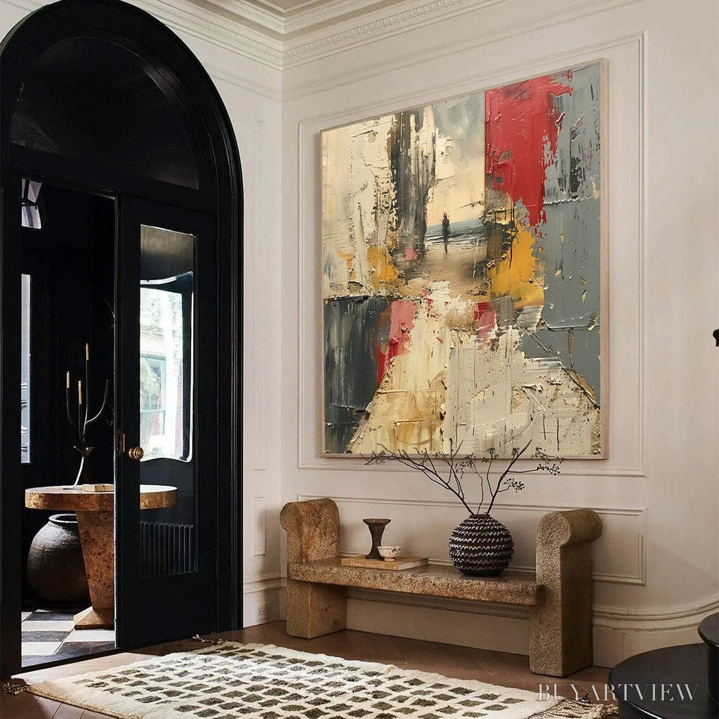 ARTOVITAS Threshold – Textured Impasto Abstract Seaside Oil Painting - image 4