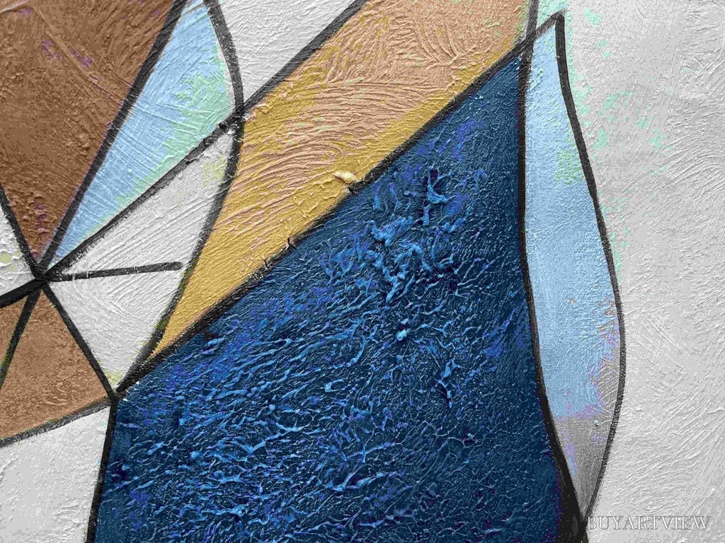 ARTOVITAS Intertwined – Abstract Figurative Oil Painting in Earthy Tones - image 5