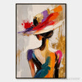 ARTOVITAS Runway Bloom – Colorful Fashion Portrait Painting - image 1