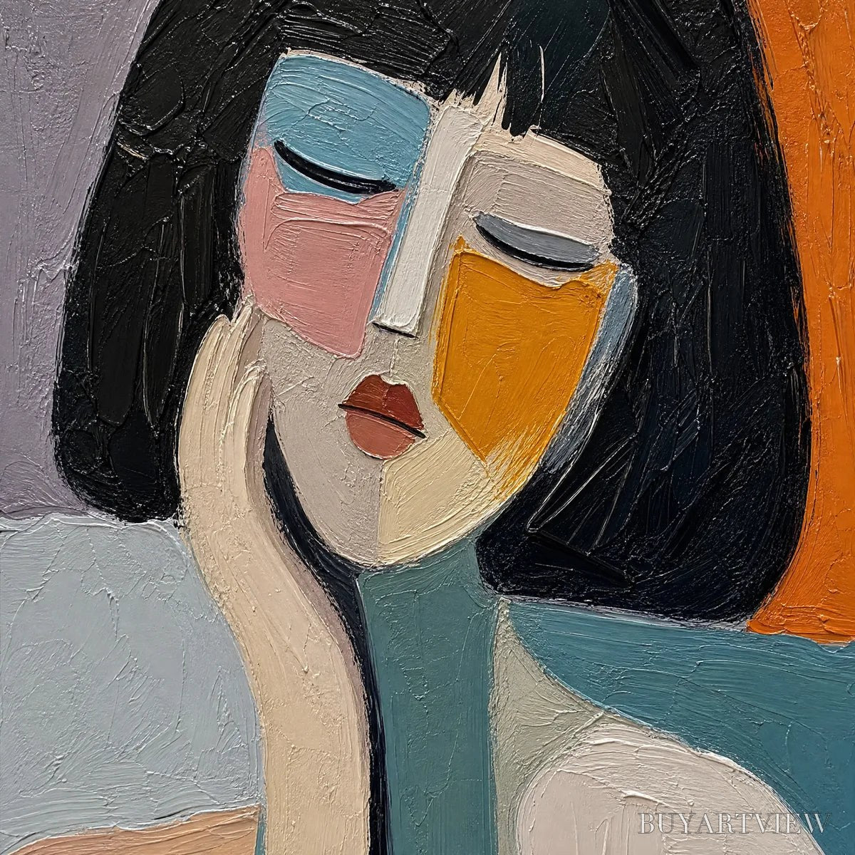 ARTOVITAS Modern Muse – Modern Female Portrait Painting - image 3