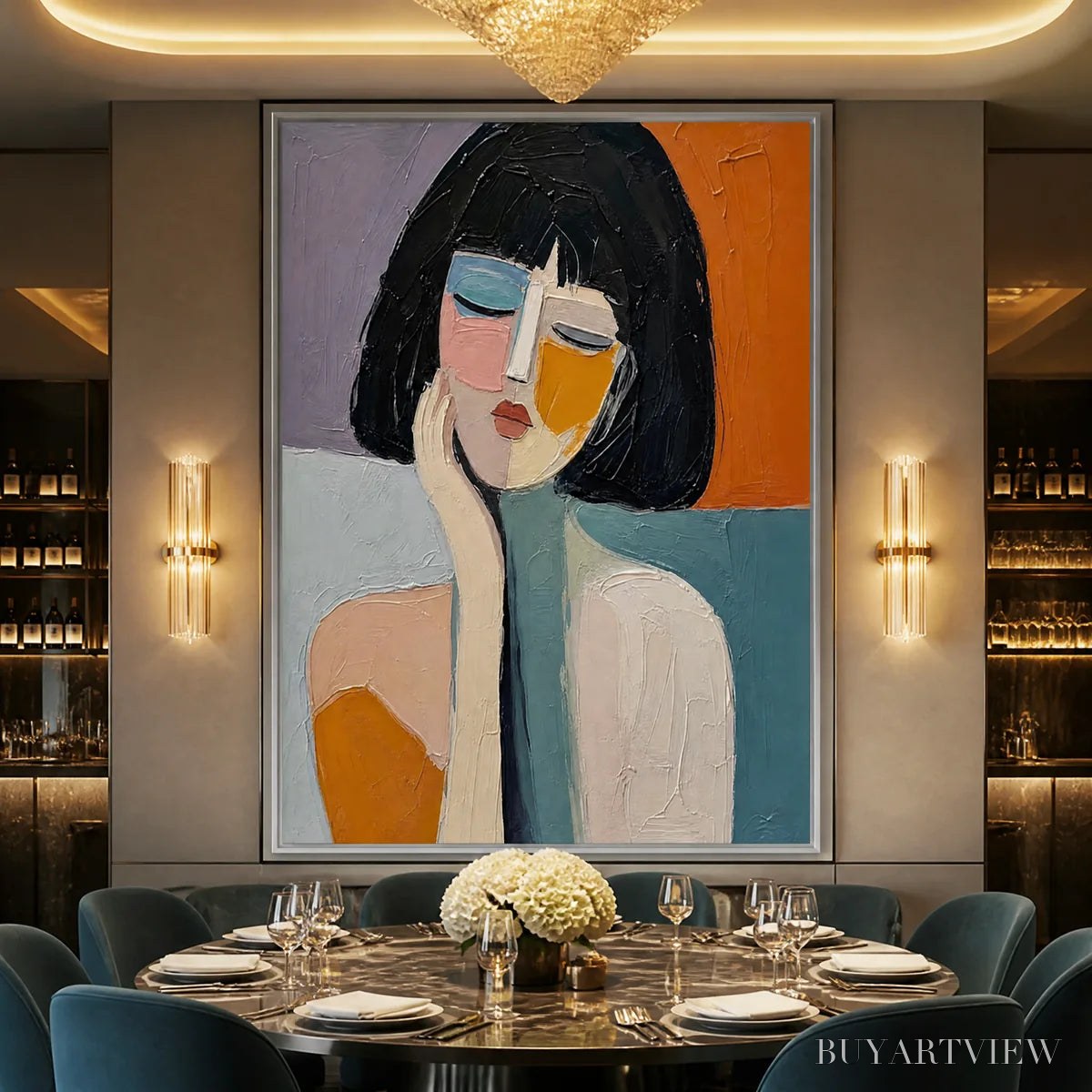 ARTOVITAS Modern Muse – Modern Female Portrait Painting - image 6