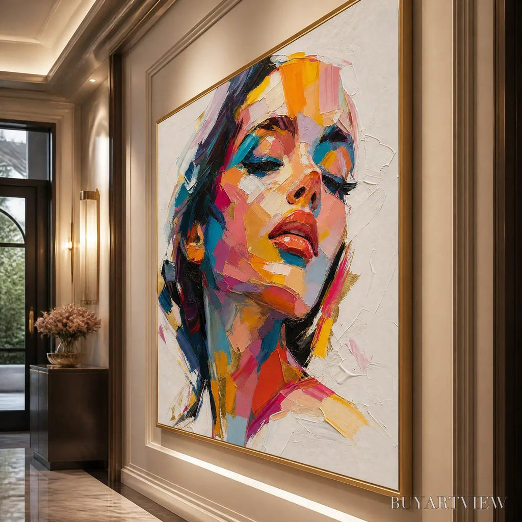 ARTOVITAS Neon Muse – Colorful Pop Art Female Portrait - image 4