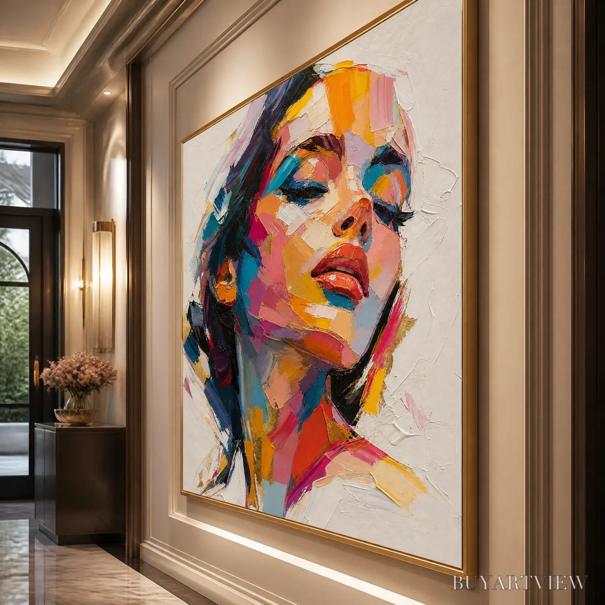 ARTOVITAS Neon Muse – Colorful Pop Art Female Portrait - image 4