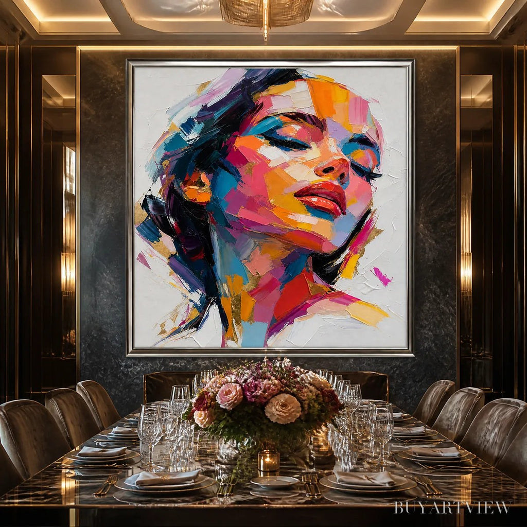 ARTOVITAS Neon Muse – Colorful Pop Art Female Portrait - image 5