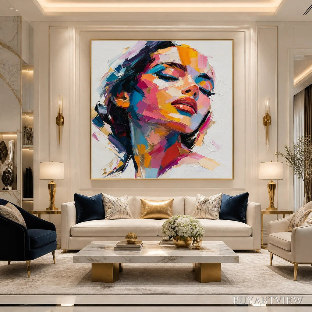 ARTOVITAS Neon Muse – Colorful Pop Art Female Portrait - image 6