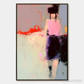 ARTOVITAS Urban Muse – Abstract Figurative Portrait Oil Painting - image 1