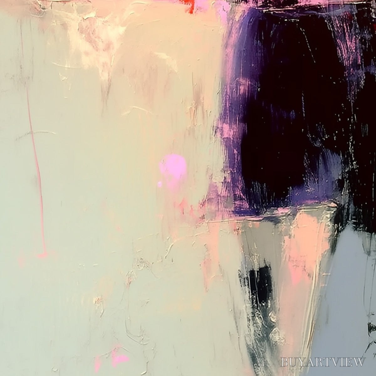 ARTOVITAS Urban Muse – Abstract Figurative Portrait Oil Painting - image 5