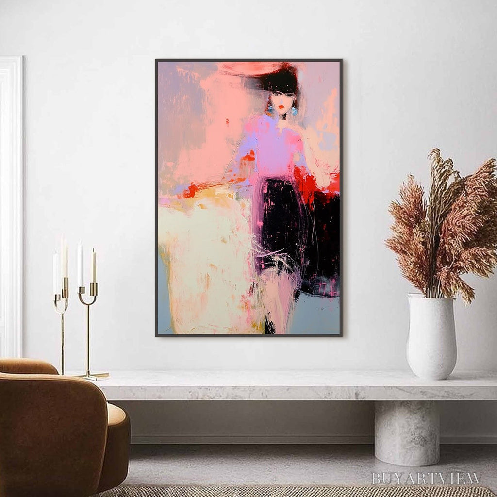 ARTOVITAS Urban Enigma – Modern Abstract Figurative Portrait Painting - image 2
