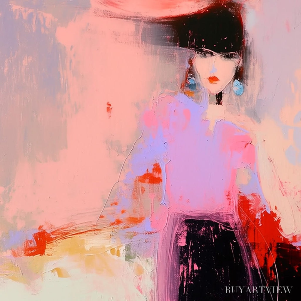 ARTOVITAS Urban Enigma – Modern Abstract Figurative Portrait Painting - image 3