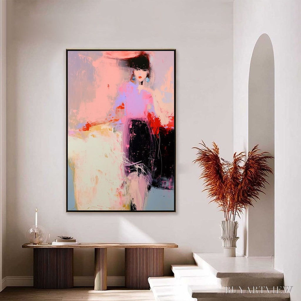 ARTOVITAS Urban Enigma – Modern Abstract Figurative Portrait Painting - image 4