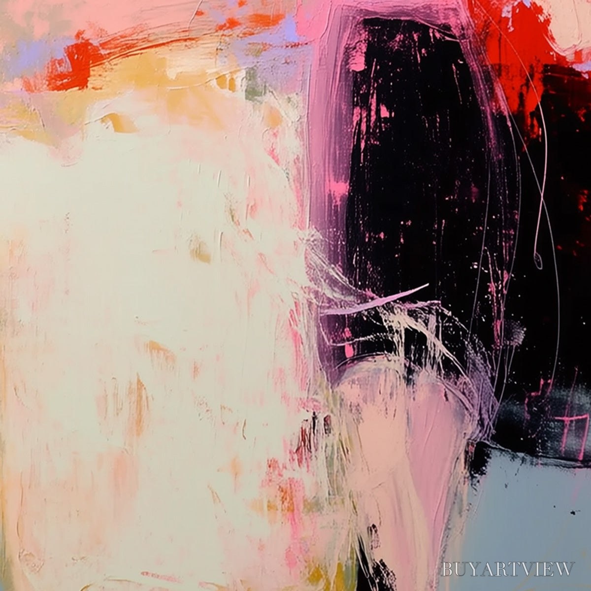 ARTOVITAS Urban Enigma – Modern Abstract Figurative Portrait Painting - image 5